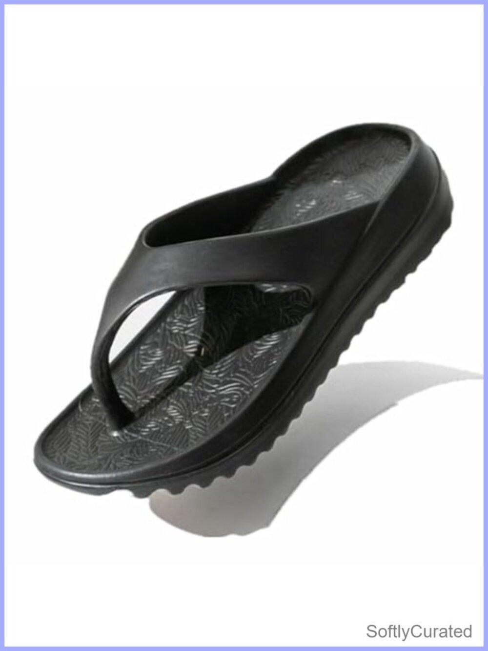 QMFUR Platform Flip Flops Pillow Soft Recovery Thong Sandals Summer Beach